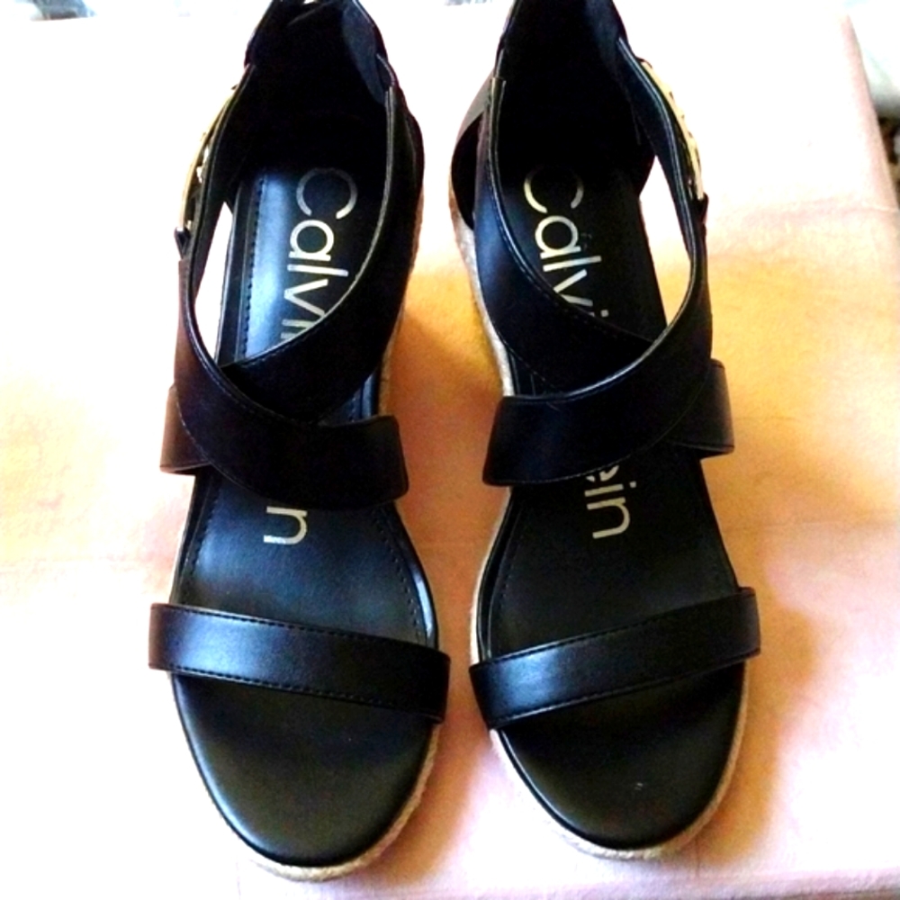 Calvin Klein wedge sandals